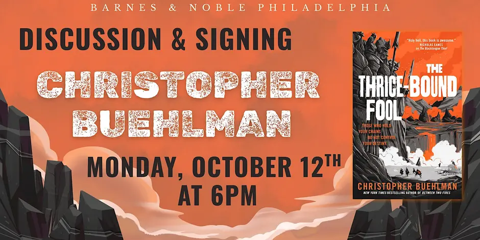Christopher Buehlman celebrates The Thrice-Bound Fool
